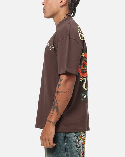 Ed Hardy Phoenix T-Shirt Brown