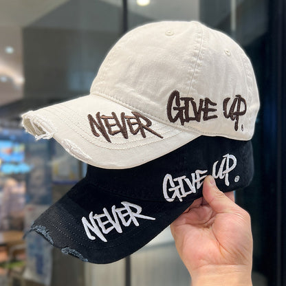 Never Give Up Baseball Cap