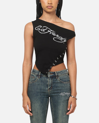 Ed Hardy Women's Hooked Aline T-Shirt Black