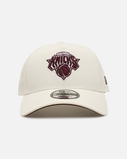 New Era New York Knicks 'Too Clean 2.0' 9FORTY A-Frame Snapback Chrome/Maroon