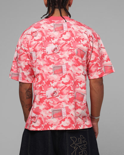 Loiter Digi Camo T-Shirt Pink Camo
