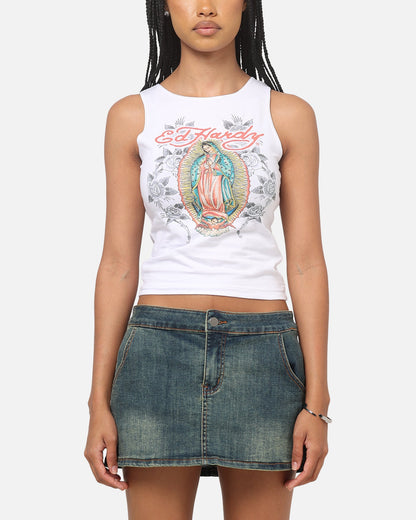 Ed Hardy Women's Holy Tank White
