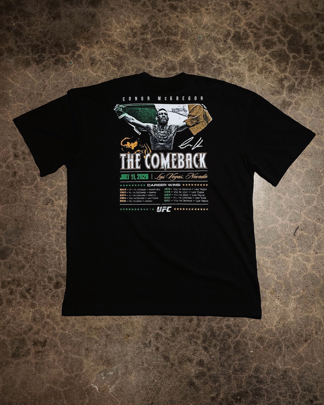 UFC By Culture Kings UFC IFW 2026 The Comeback T-Shirt Black