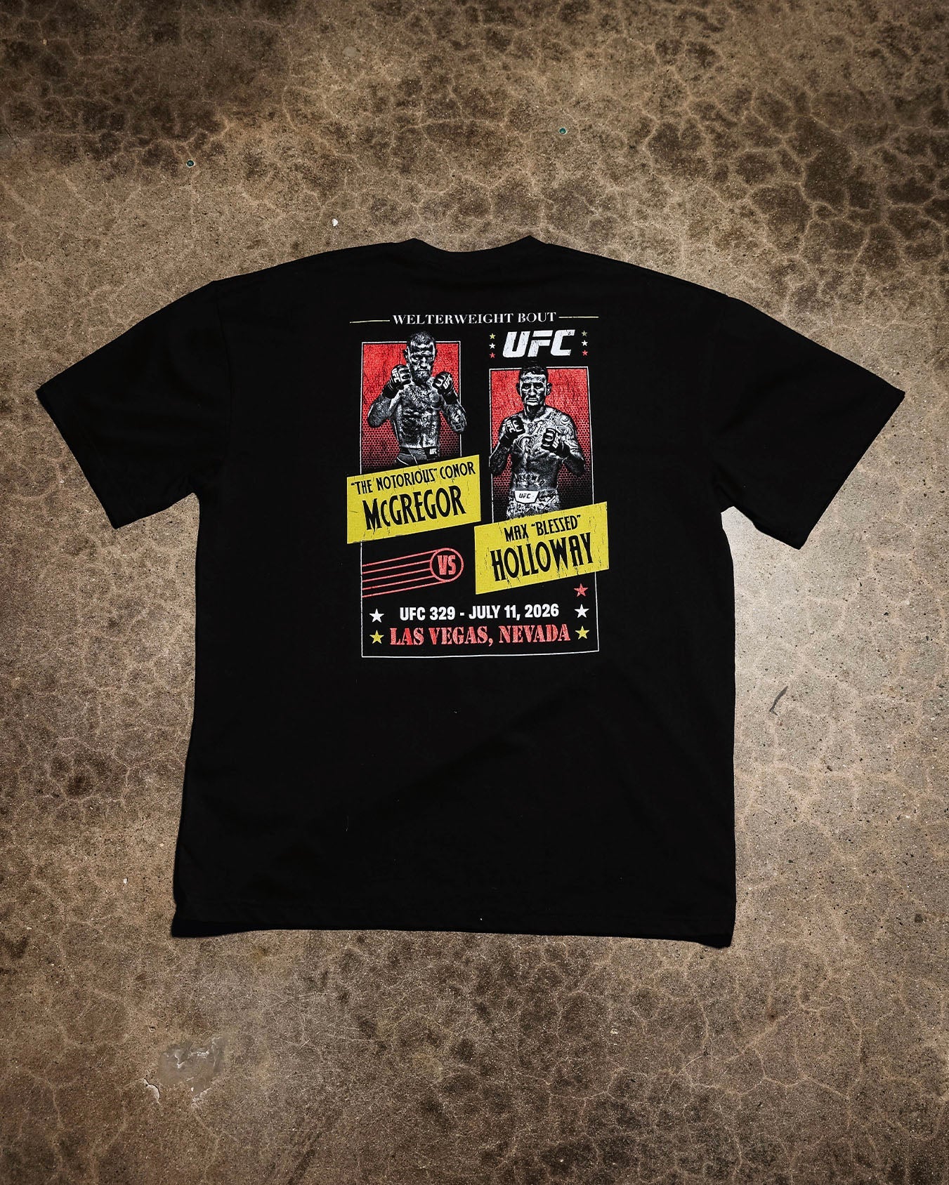 UFC By Culture Kings UFC IFW 2026 McGregor Vs. Holloway T-Shirt Black