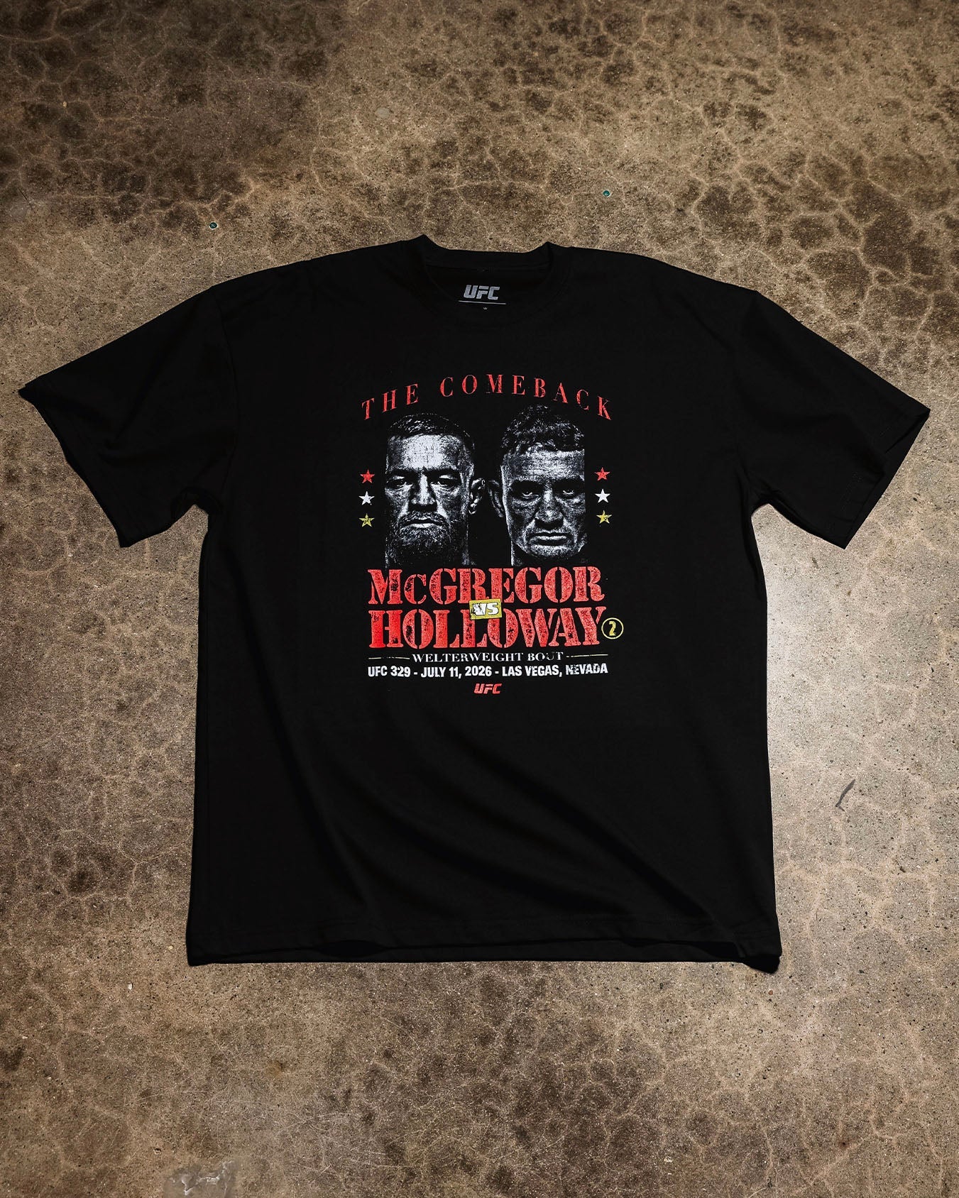 UFC By Culture Kings UFC IFW 2026 McGregor Vs. Holloway T-Shirt Black