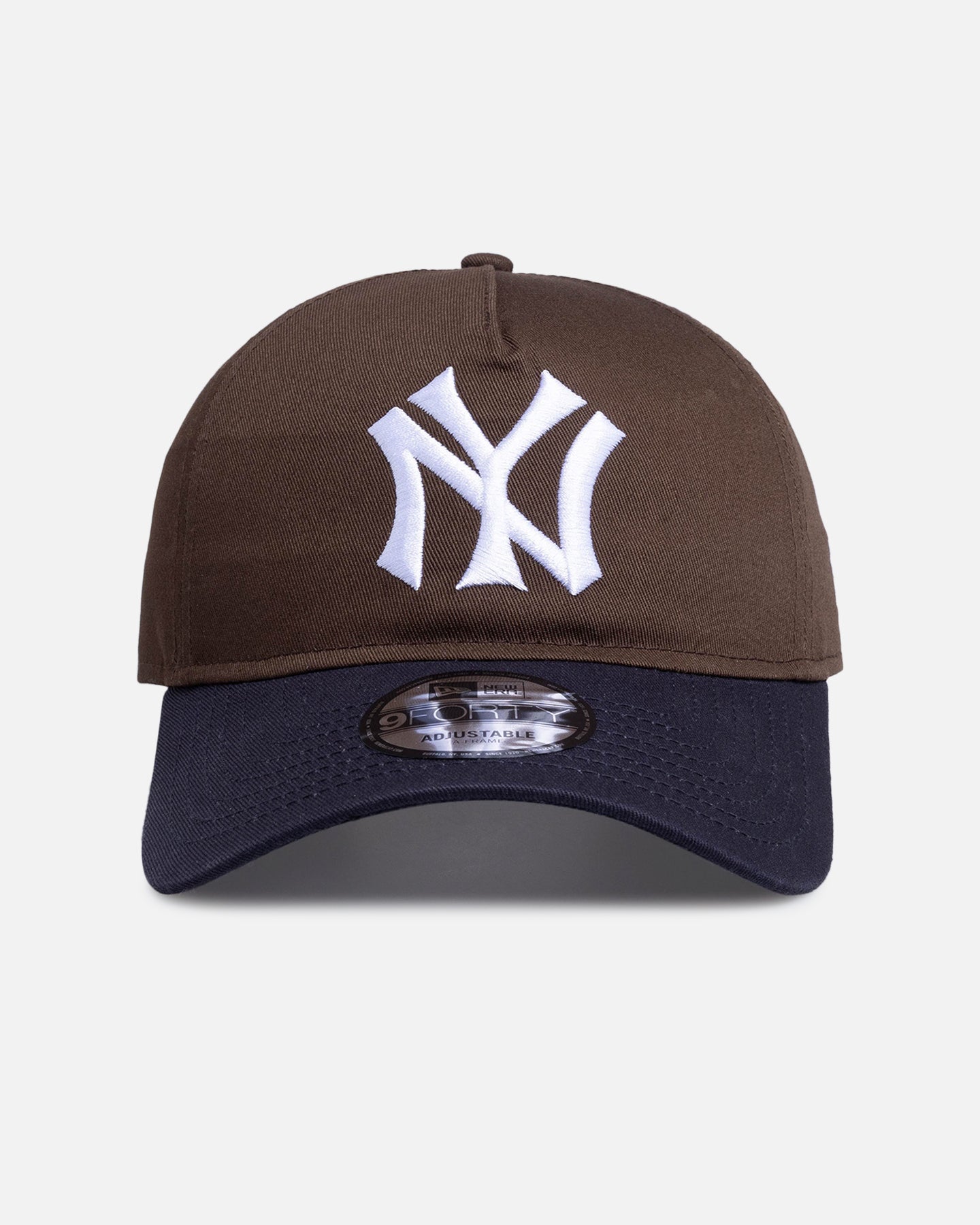 New Era New York Yankees 'Walnut Navy' 9FORTY A-Frame Snapback Brown/Blue