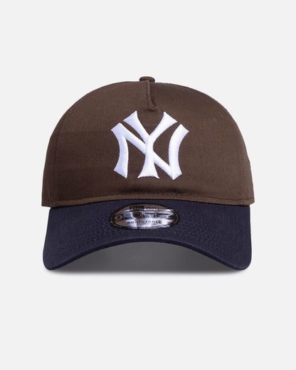 New Era New York Yankees 'Walnut Navy' 9FORTY A-Frame Snapback Brown/Blue