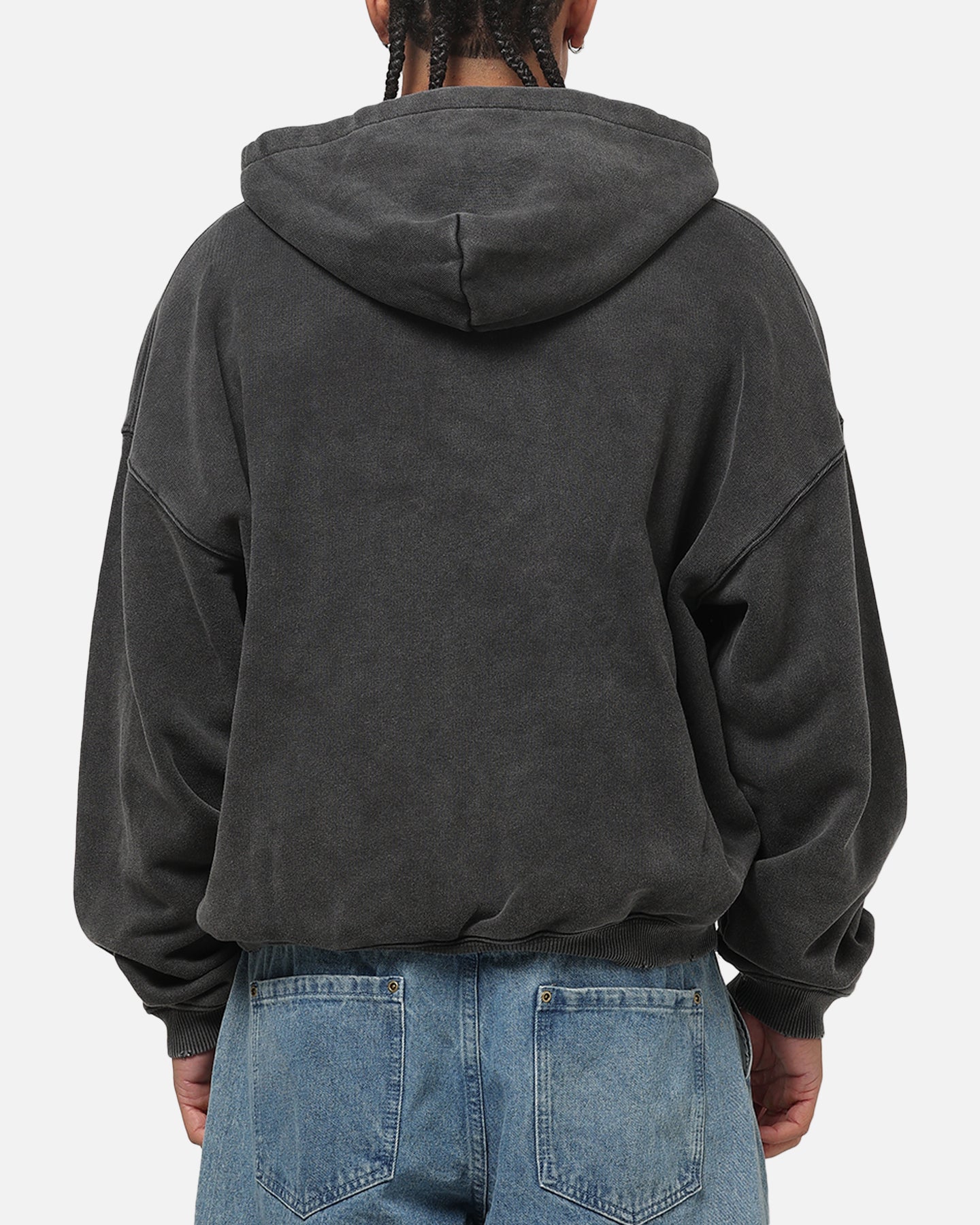 Represent Pegasus Zip Through Hoodie Vintage Grey
