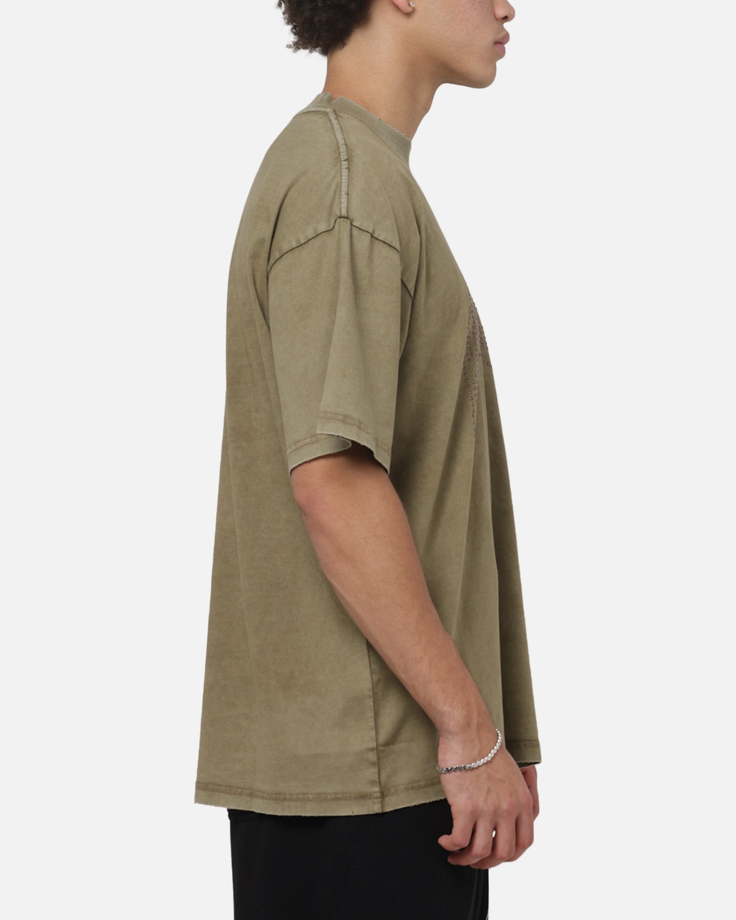 Represent Embellished Represent T-Shirt Vintage Khaki
