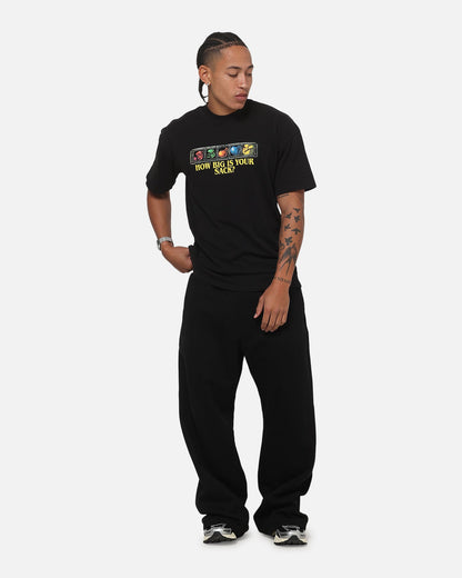 73Studio X Warcraft How Big Is Your Sack T-Shirt Black Acidwash
