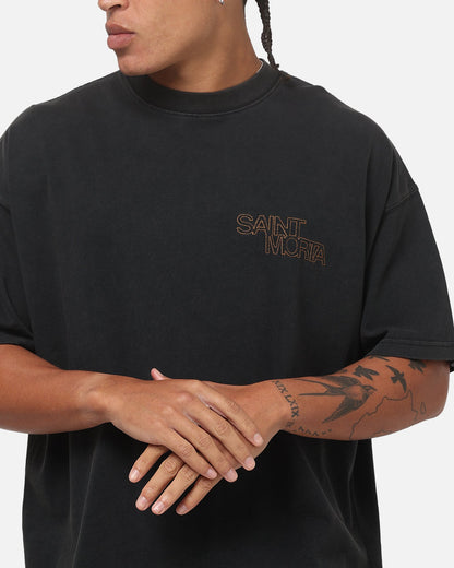 Saint Morta Heritage V2 Boxy T-Shirt Washed Black