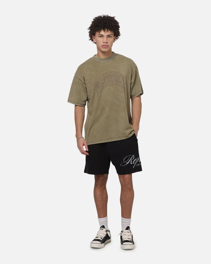 Represent Embellished Represent T-Shirt Vintage Khaki