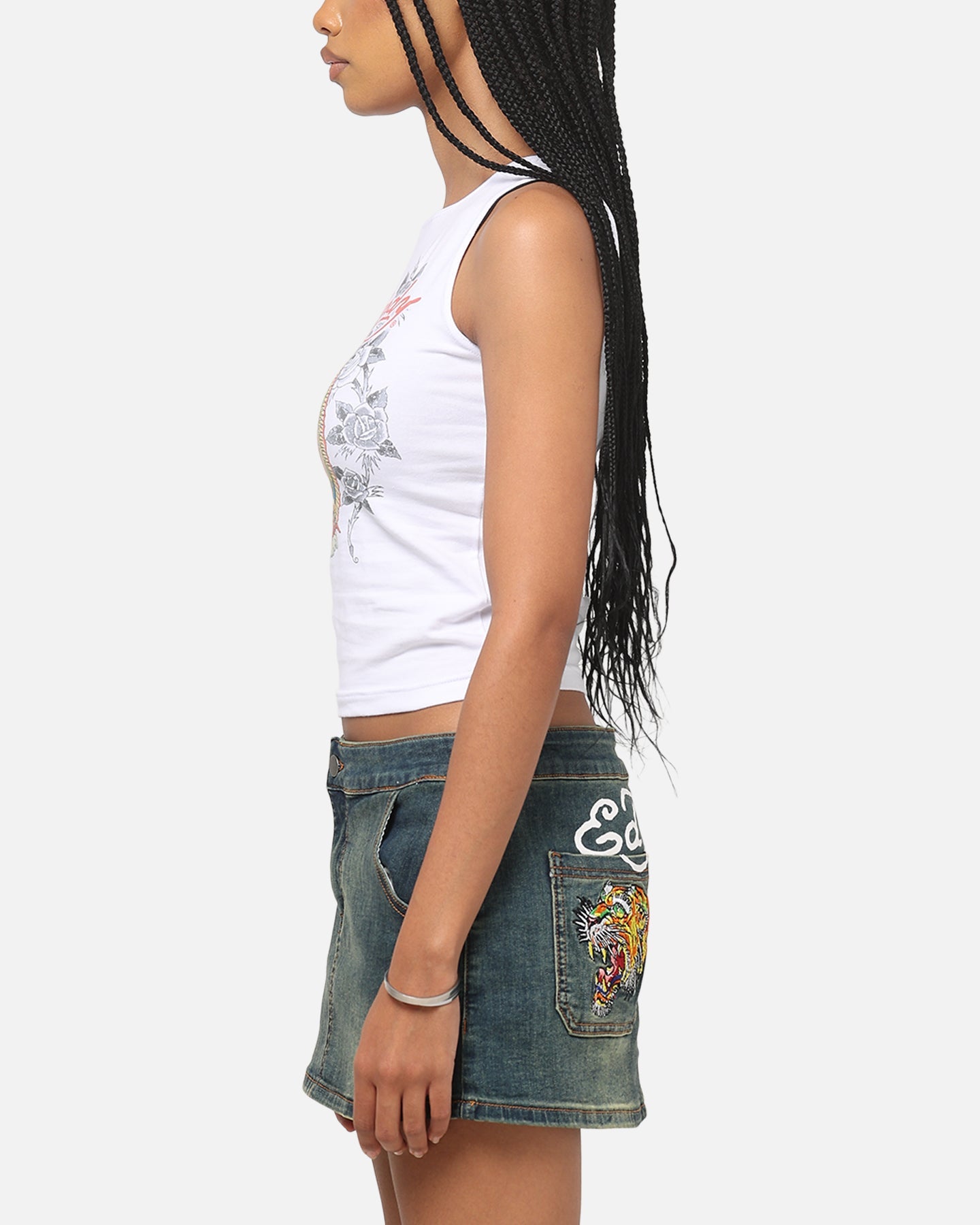 Ed Hardy Women's Holy Tank White