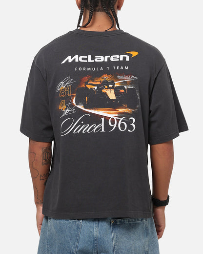 Mitchell & Ness McLaren Apex Crop T-Shirt Slate
