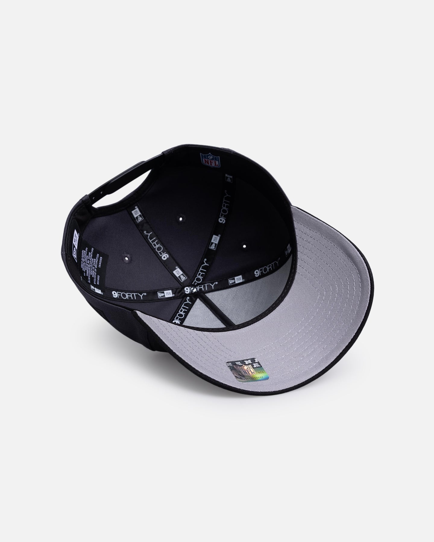 New Era Las Vegas Raiders 'Graphite Black' 9FORTY A-Frame Snapback Black/Grey