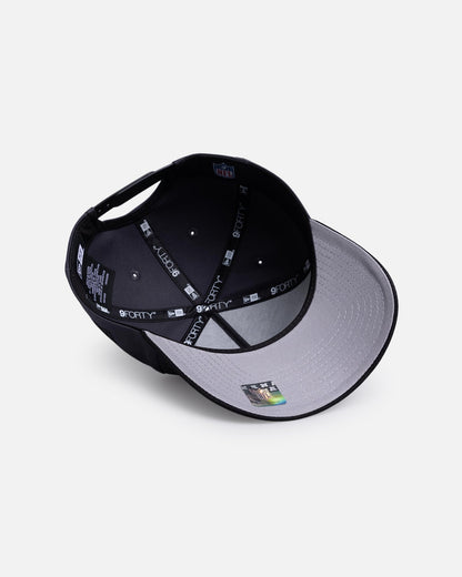New Era Las Vegas Raiders 'Graphite Black' 9FORTY A-Frame Snapback Black/Grey