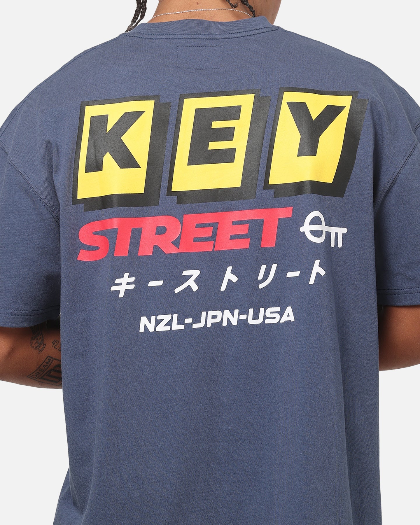 Key Street Pocket T-Shirt Navy