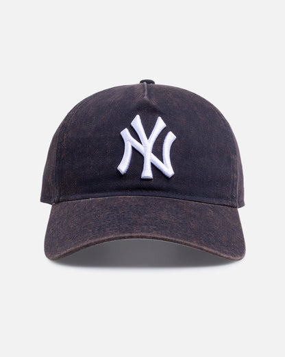 New Era New York Yankees 'Washed' 9FORTY A-Frame Snapback Dark Blue