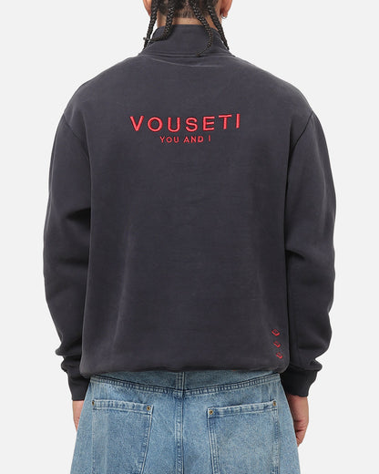 Vouseti The OG Quarter Zip Crewneck Navy