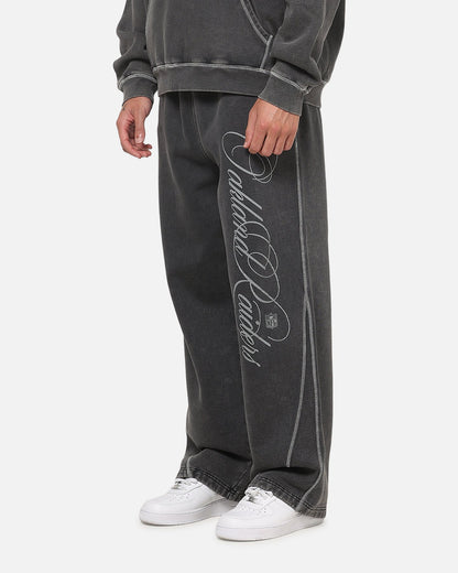 Mitchell & Ness Las Vegas Raiders Star Script Relaxed Track Pants Washed Black