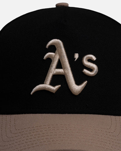 New Era Oakland Athletics 'Black Camel' 9FORTY A-Frame Snapback Black/Camel