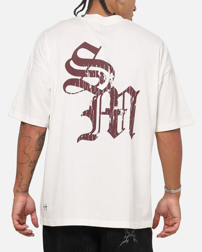 Saint Morta ATHLTC S4 Boxy T-Shirt Off White