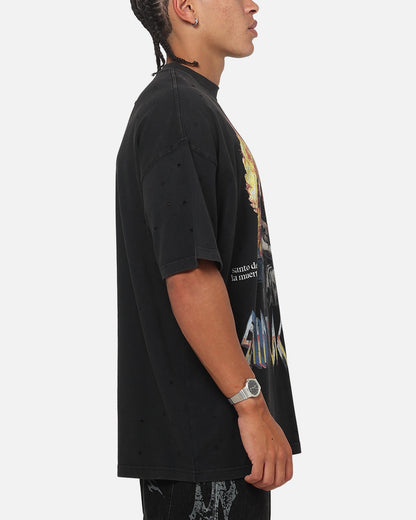 Saint Morta Divinity Forever Boxy T-Shirt Washed Black