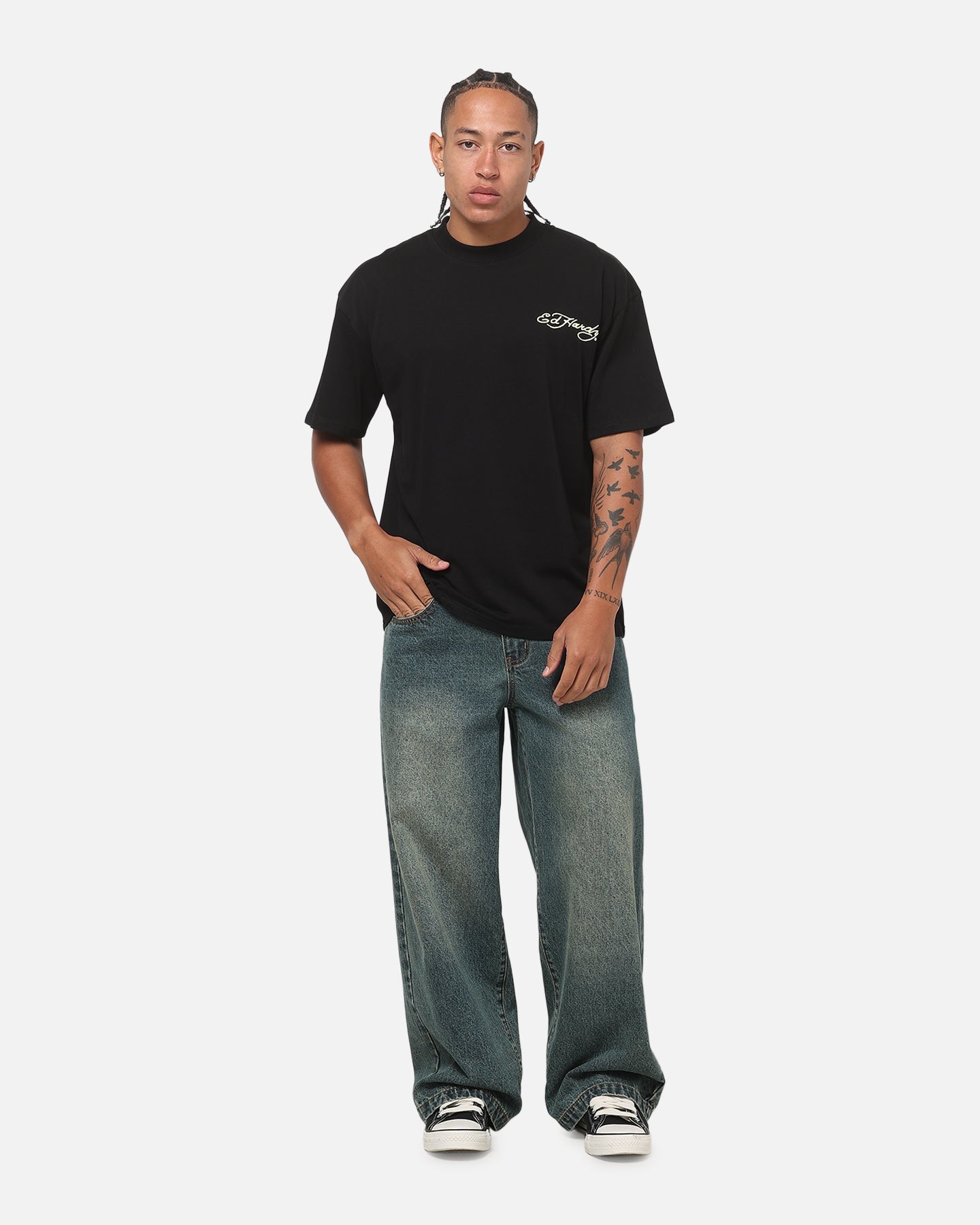 Ed Hardy Phoenix T-Shirt Black