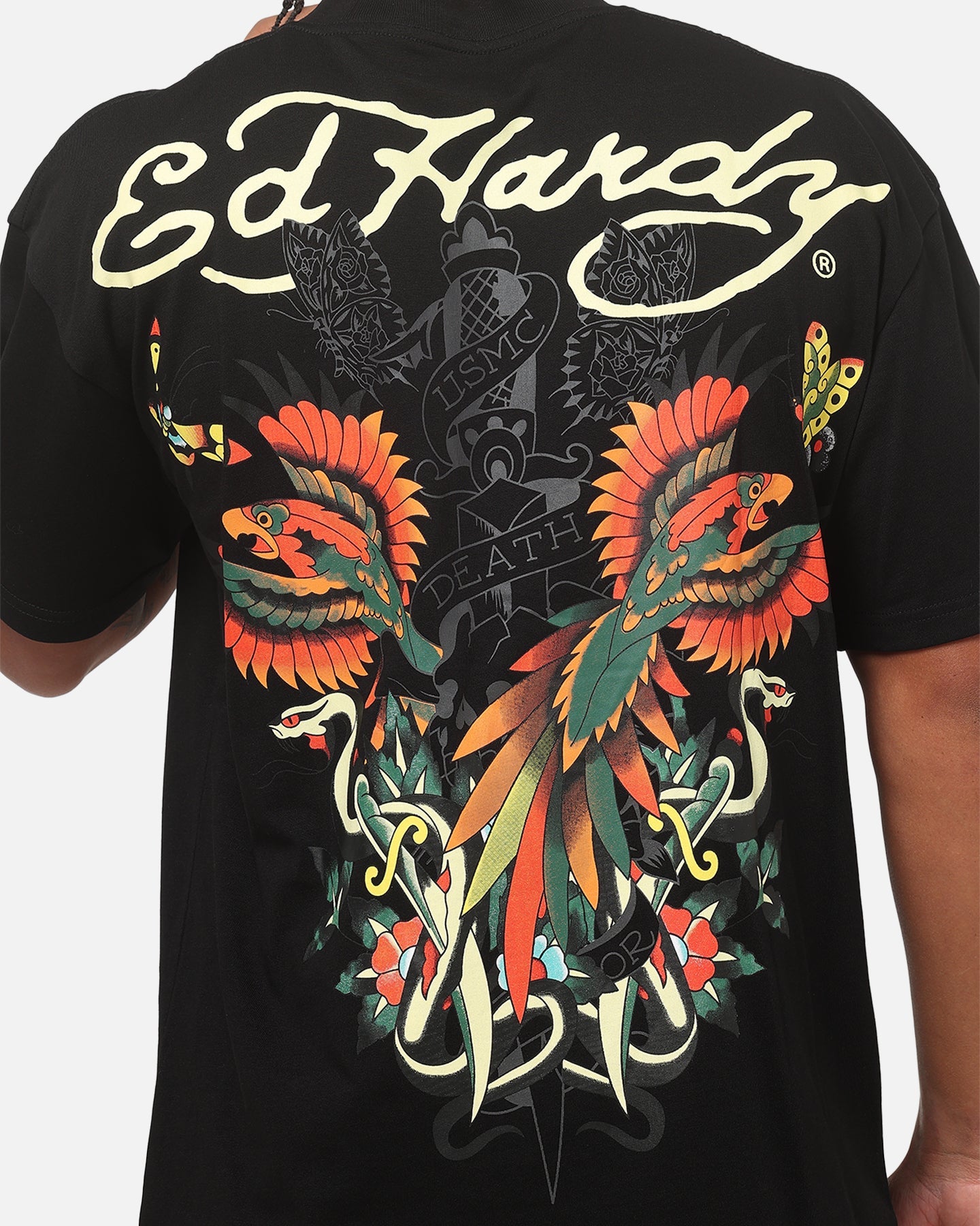 Ed Hardy Phoenix T-Shirt Black