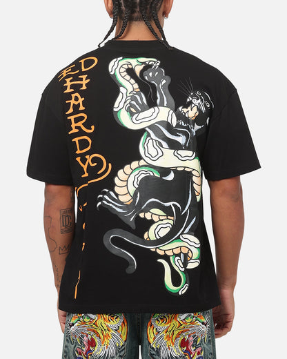 Ed Hardy Panther T-Shirt Black