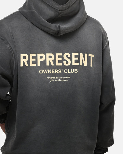Represent Owners Club Hoodie Aged Black