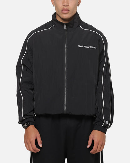 New Era Double Zip Track Jacket Black