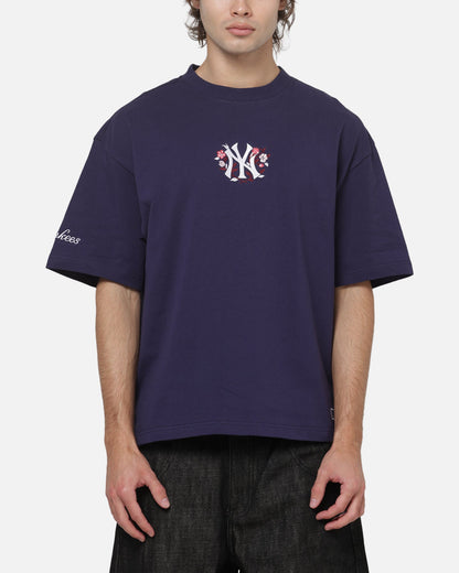 Mitchell & Ness New York Yankees Floral Box T-Shirt Navy