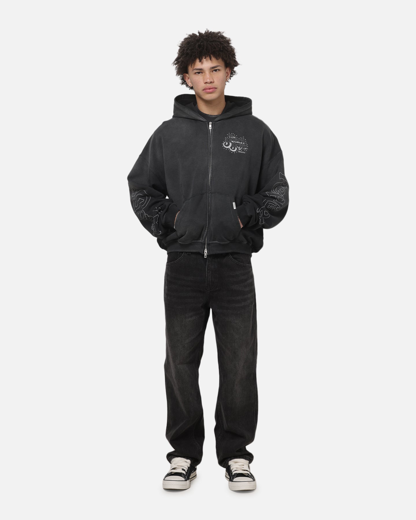 Represent Beach Boys Endless Summer Hoodie Stained Black