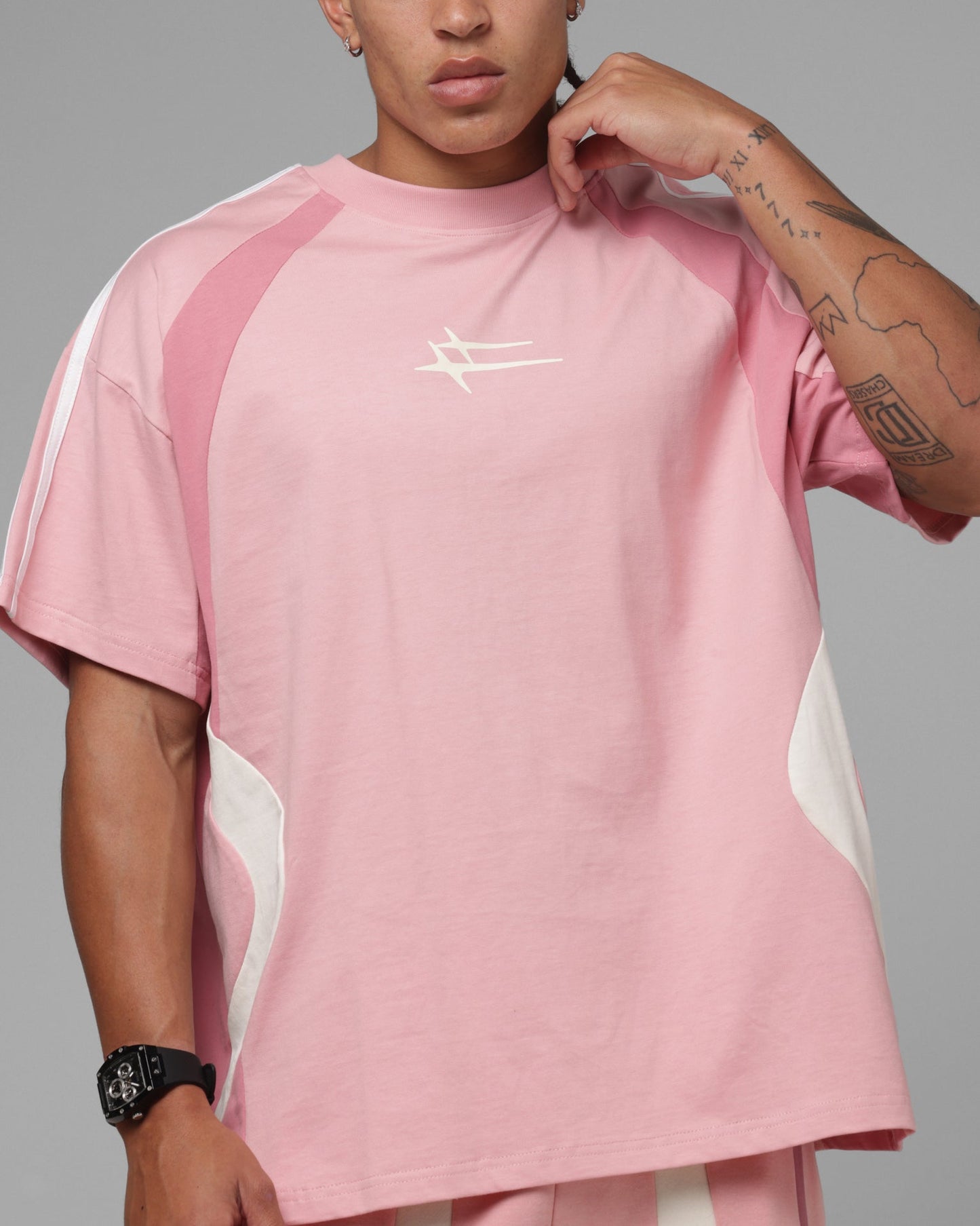 Loiter Hybrid Tek T-Shirt Pink
