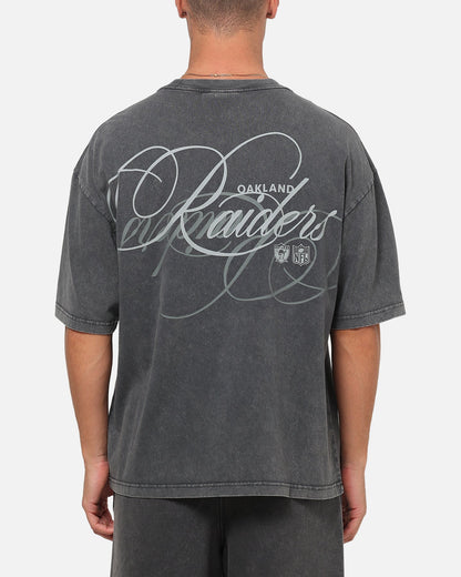Mitchell & Ness Las Vegas Raiders Star Script Boxy T-Shirt Washed Black