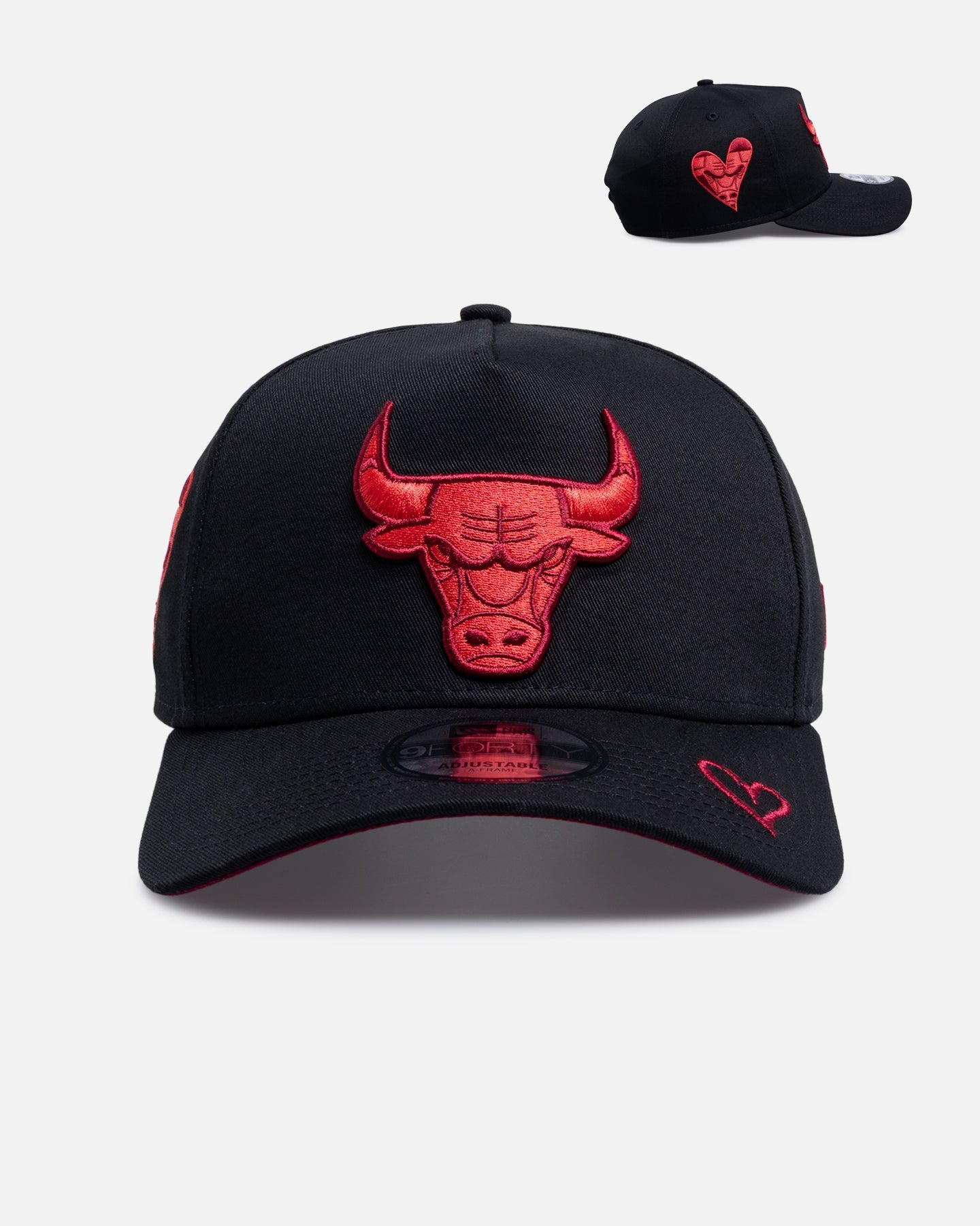 New Era Chicago Bulls 'Certified Lover Boy' 9FORTY A-Frame Snapback Black/Cardinal