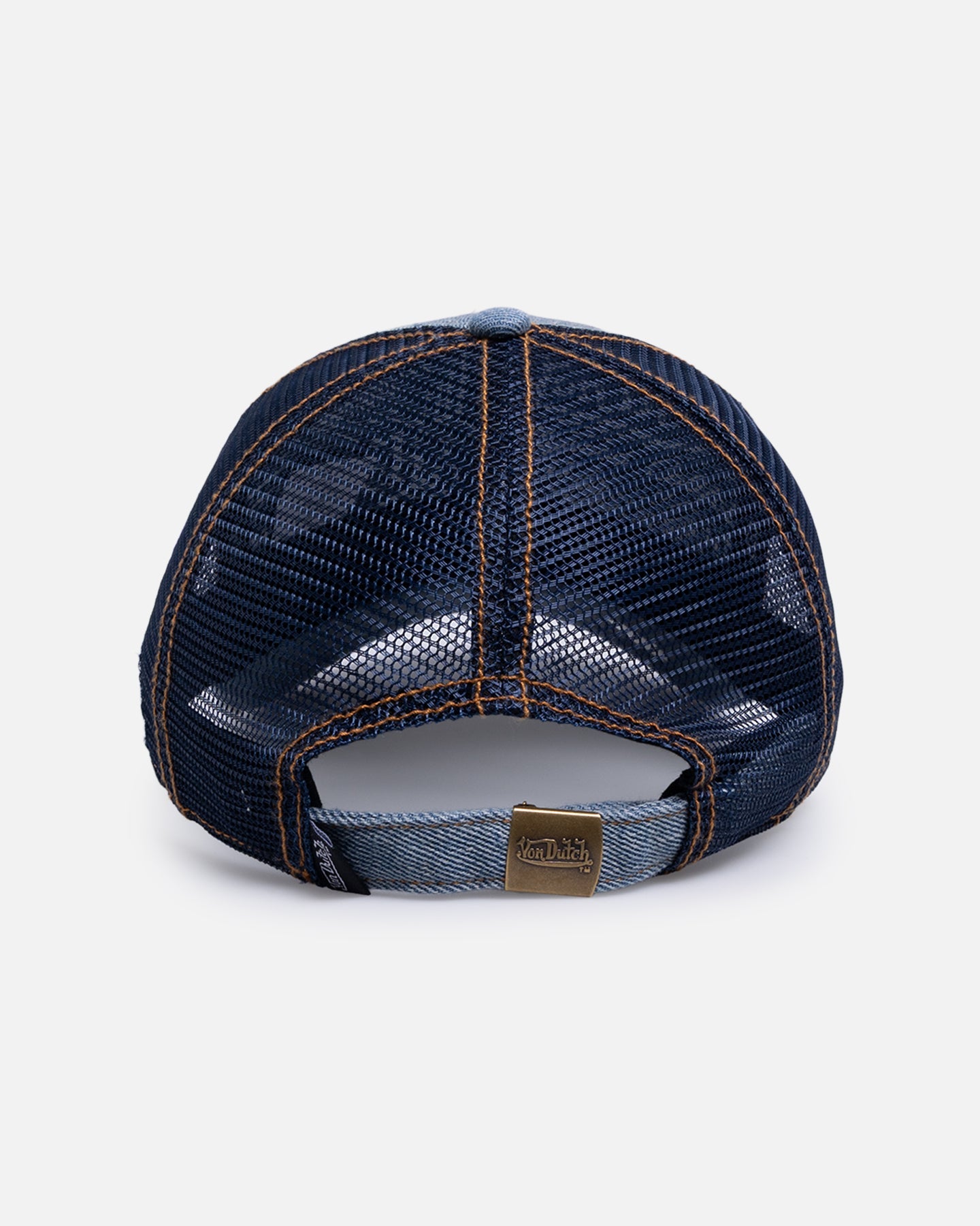 Von Dutch Destroyed Denim Trucker Strapback Denim