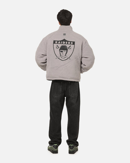 Mitchell & Ness Las Vegas Raiders Reversible Puffer Jacket Black