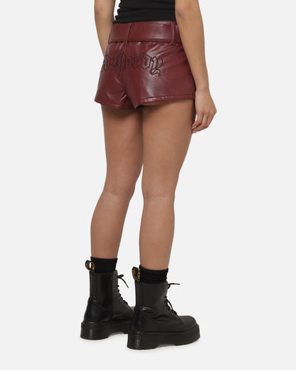 Ed Hardy Women's Desert Mini Shorts Red