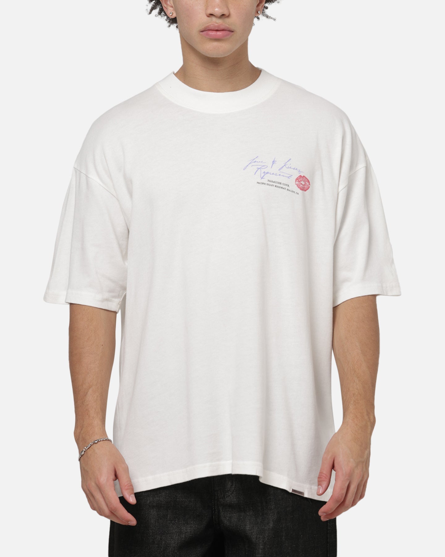 Represent Love And Kisses T-Shirt Flat White