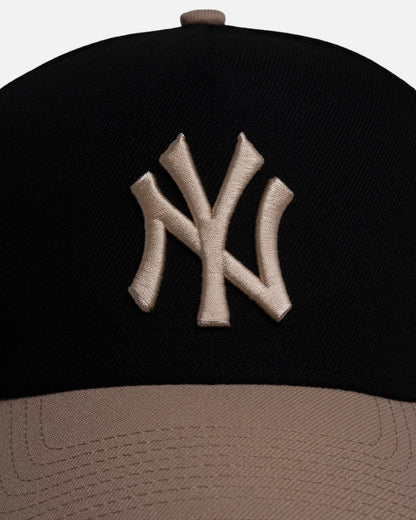 New Era New York Yankees 'Black Camel' 9FORTY A-Frame Snapback Black/Camel