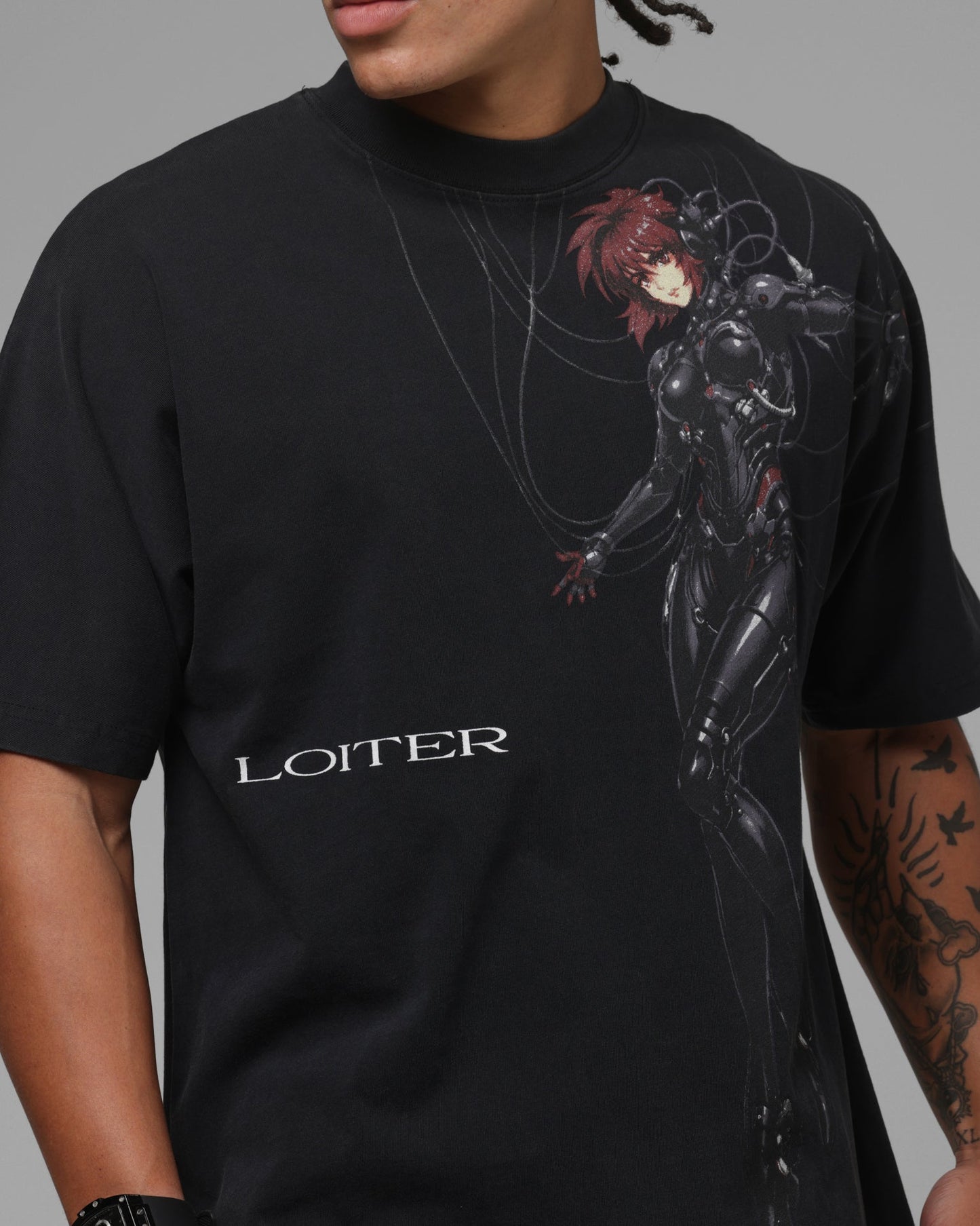 Loiter Spectre Vintage T-Shirt Black