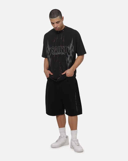 Saint Morta La Familia T-Shirt Washed Black