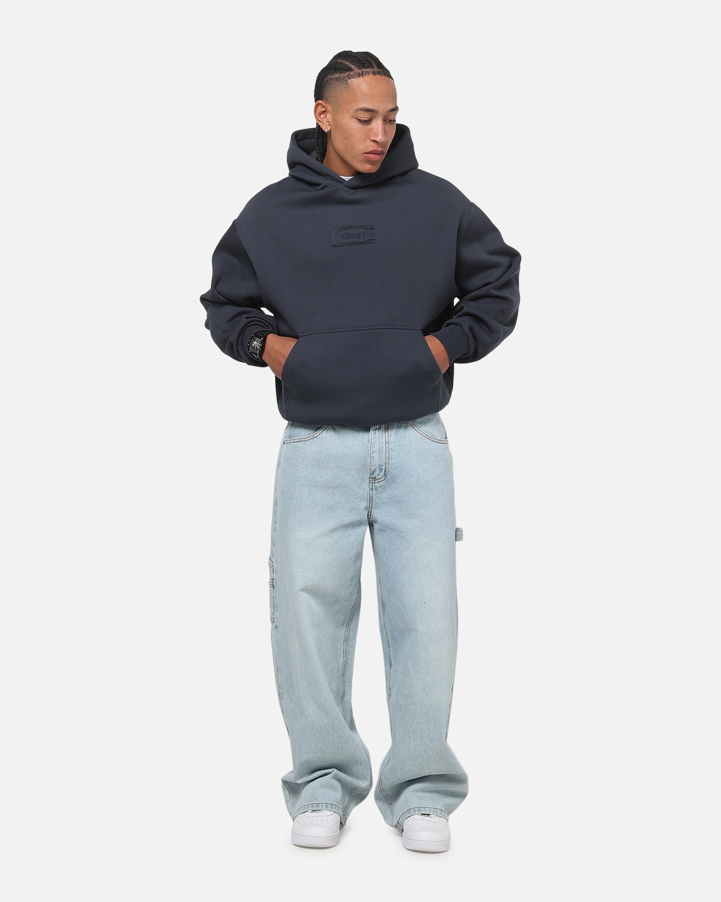 Carre Archive Hoodie Vintage Navy