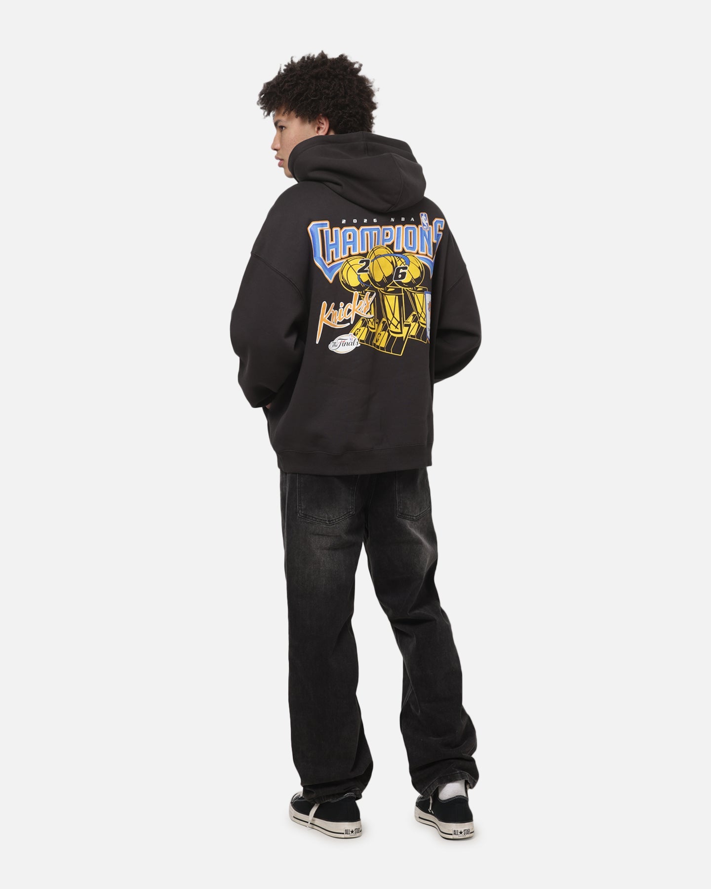 Mitchell & Ness New York Knicks 2026 NBA Champions Hoodie Washed Black