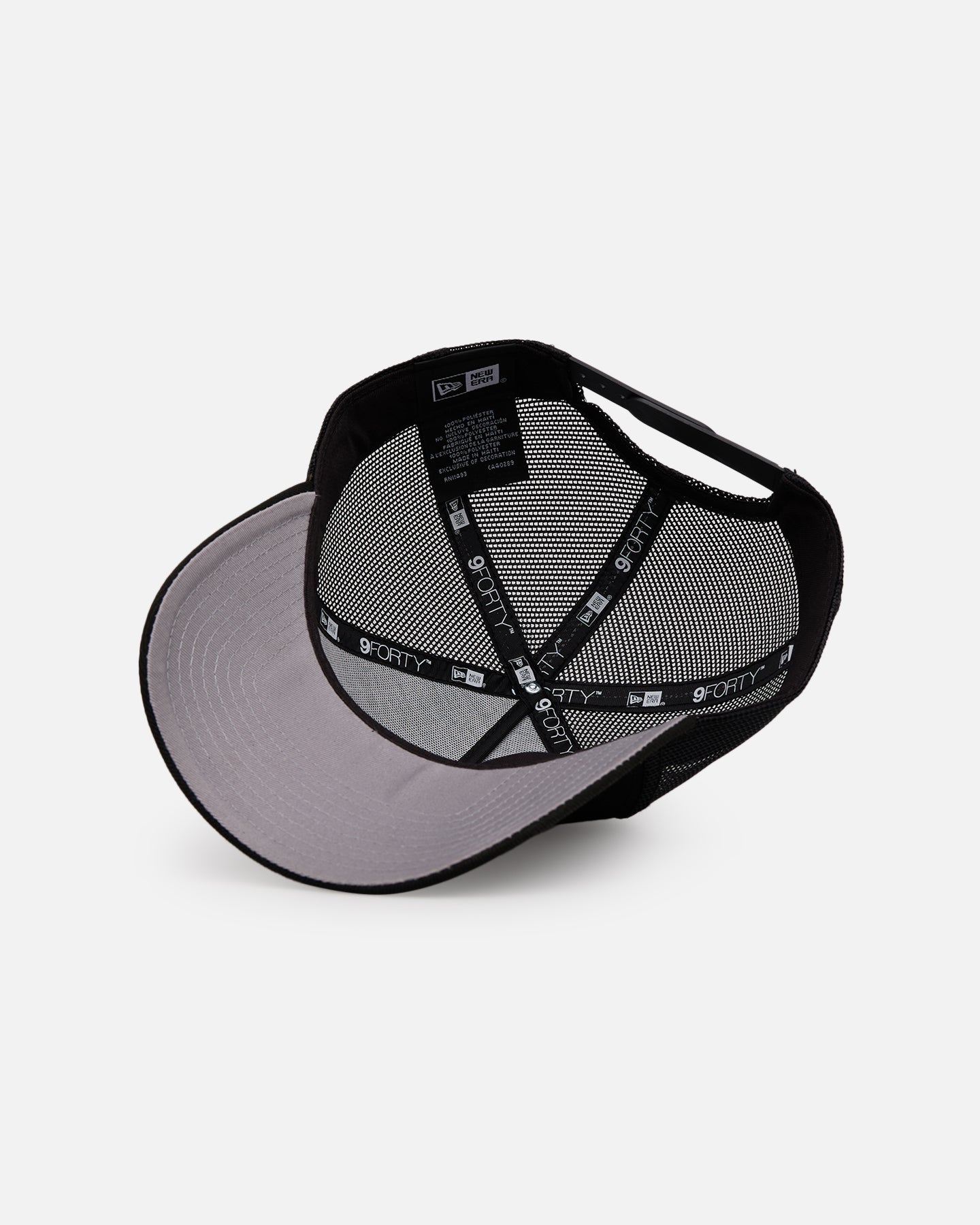 New Era X Culture Kings 9FORTY A-Frame Trucker Snapback Black/Black