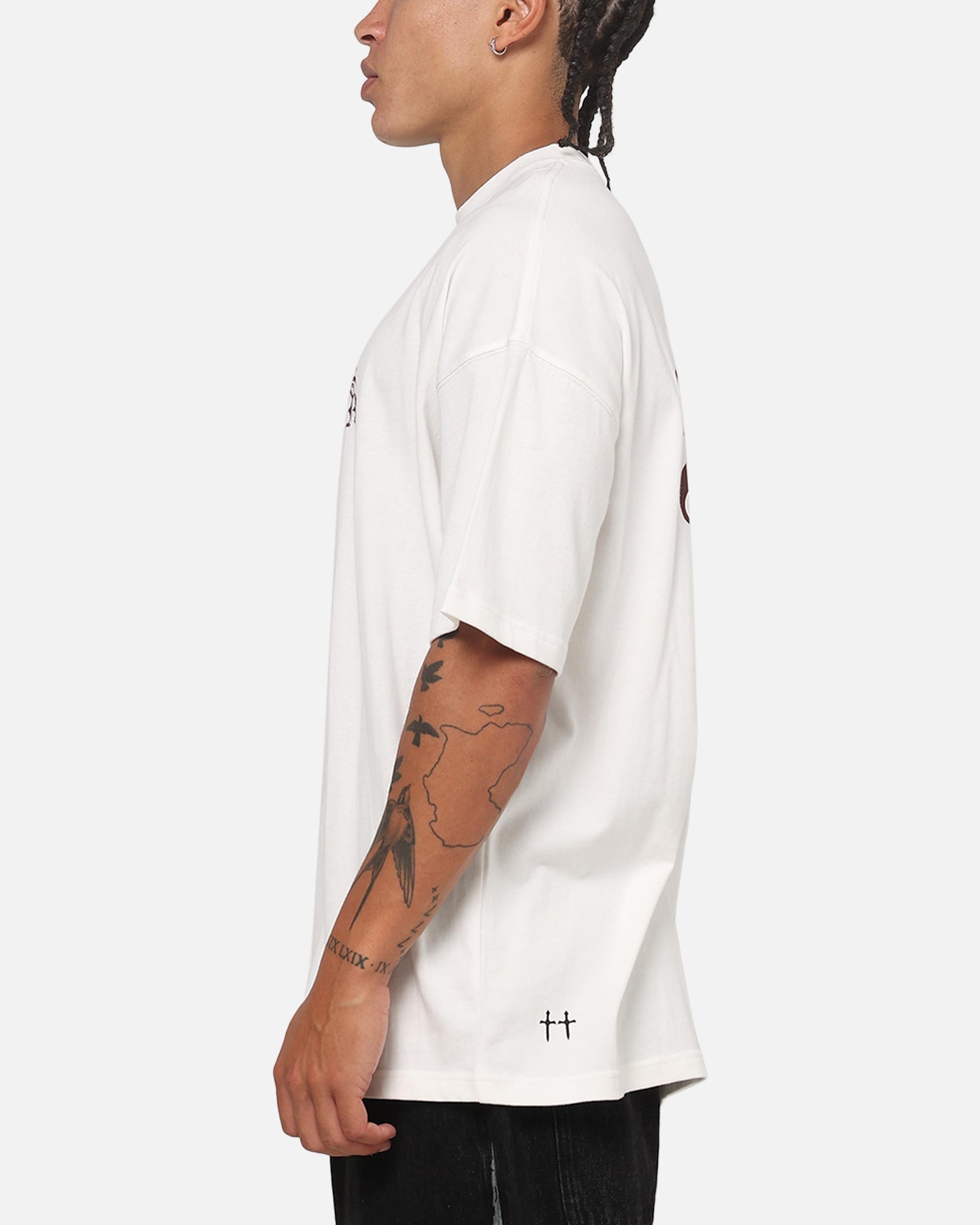 Saint Morta ATHLTC S4 Boxy T-Shirt Off White