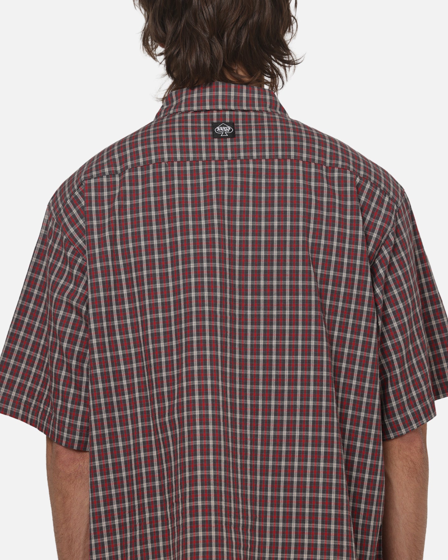 Worship Catharsis Box Crop Shirt Red Check