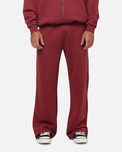 Carre Rivet Trackpants Burgundy